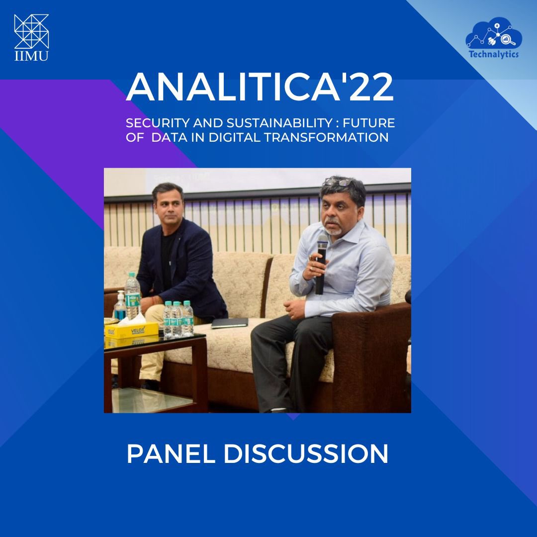 IIM_Udaipur's tweet photo. The session concluded with a panel discussion which was moderated by the students. The panelists discussed topics ranging from the digitalization of Indian cities to the ethics behind data and many more relevant issues.
#Technalytics #Analitica22 #IIMU #IIM https://t.co/vZJIa6iPR1