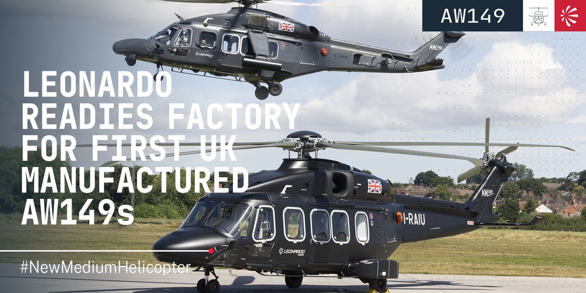 #ICYMI - On #WorldHelicopterDay, take a look at how we're establishing a new production line for the #AW149 at our #Yeovil site, the #HomeOfBritishHelicopters: uk.leonardo.com/en/news-and-st…

#NewMediumHelicopter #NMH #WHD