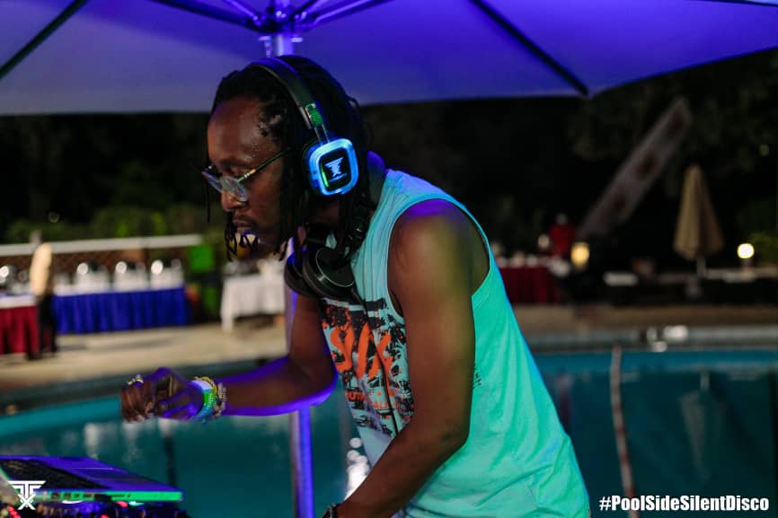 DjG_Low's tweet photo. #PoolSideSilentDisco last night at @SheratonKampala #DJLife https://t.co/JxH9TOufLa