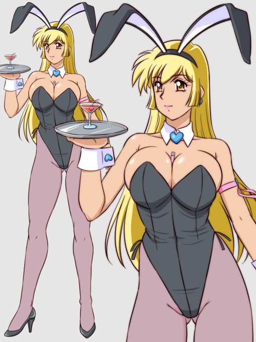 せっかくだからハニーちゃんも混ぜる
 #バニーの日 
#キューティーハニー 