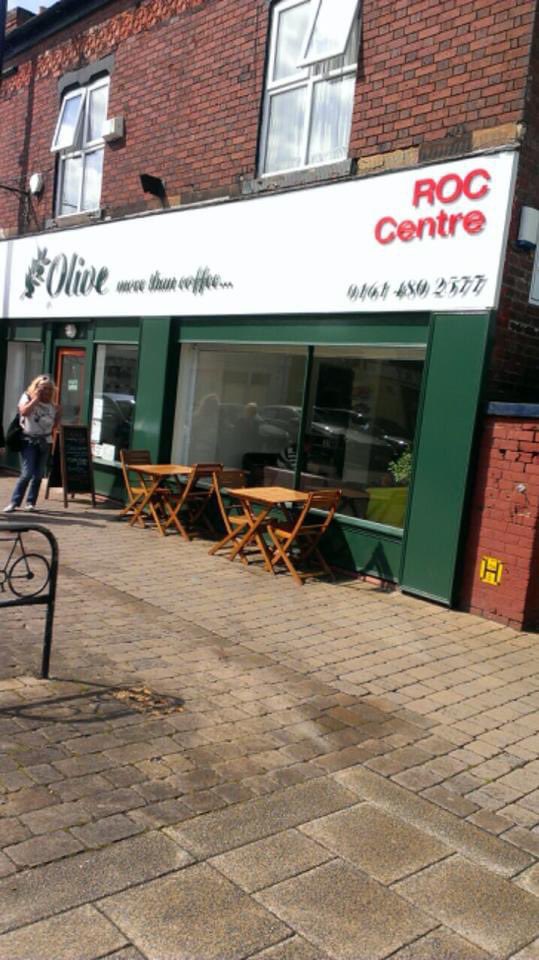 weareROC's tweet photo. 8 years since our sign went up on the Olive ROC Centre and still going strong. #weareroc #Communityhub #roccafe https://t.co/yanrq3Srgs