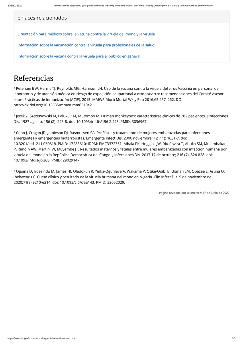 593ProSeg's tweet photo. VIRUELA DEL MONO: Guía clínica provisional para el tratamiento de la viruela del mono.
.
.
#Covid19 - #coronavirus - #proseg &amp; #Saludsa - #asesordeseguros - #seguromedico - #medicinaprepagada - #seguros - #enfermedad - #HepatitisInfantil - #NOGUERRA - #ViruelaDelMono - #langya https://t.co/1AQ9Gb0jKJ