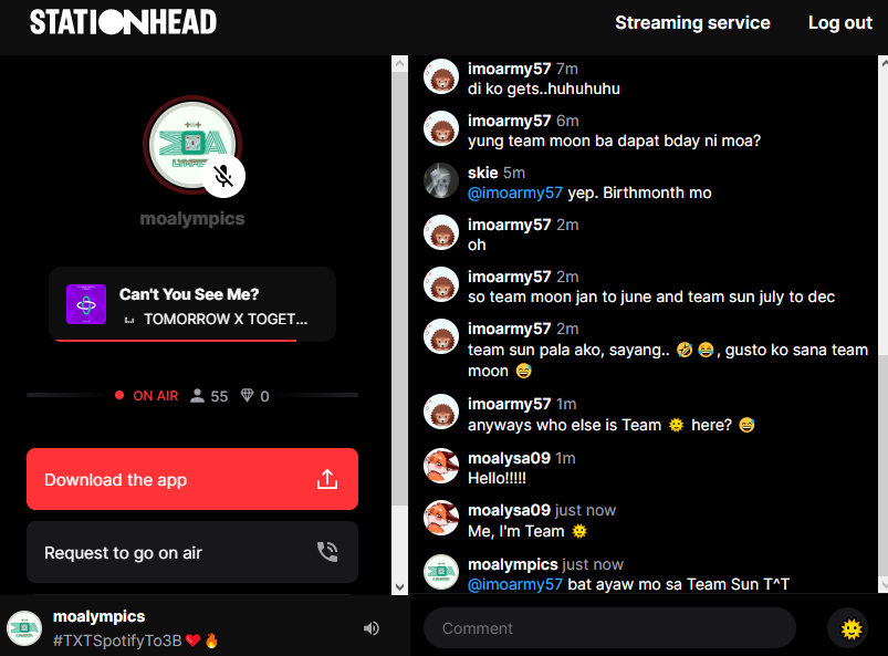 moa_lysa's tweet image. I'm here now!!!!! 

Join us here with @moa_lympics!!!!

🔗stationhead.com/MOALYMPICS

#MOABirthdayBash #TeamSUN 
#StreamOff