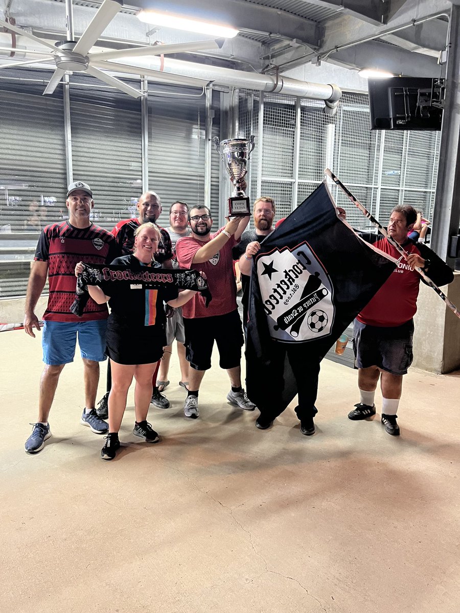Crocketteers's tweet photo. What a roller coaster! Great job fans sticking around until the end, and amazing come back by the #mentalitymonsters. @SanAntonioFC are the #KingsOfTexas! @copatejas https://t.co/gPPZ6DT10s