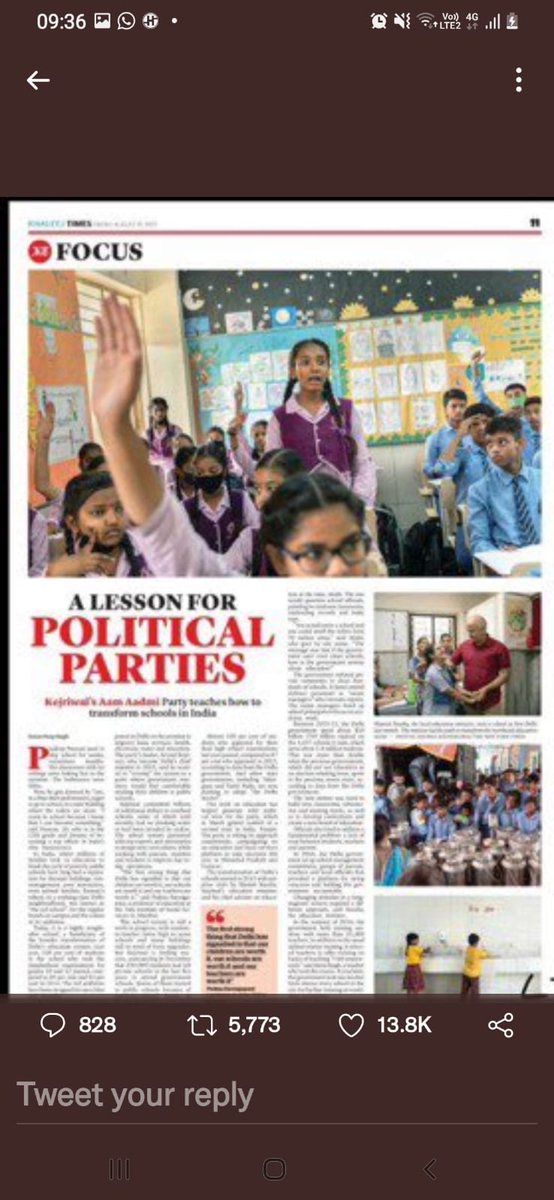 #DelhiEducationRevolution 

Feeling elated to see my mentee school SV Kakrola 1618009 on the cover page of <a href="/nytimes/">The New York Times</a> 

Being part of the changes in <a href="/DelGovtSchools/">Delhi Govt Schools</a> we are very proud! 

<a href="/msisodia/">Manish Sisodia</a> 
<a href="/Dir_Education/">DIRECTORATE OF EDUCATION Delhi</a> <a href="/gupta_iitdelhi/">Himanshu Gupta</a>
<a href="/AtishiAAP/">Atishi</a> <a href="/PbpandeyB/">B P Pandey</a>