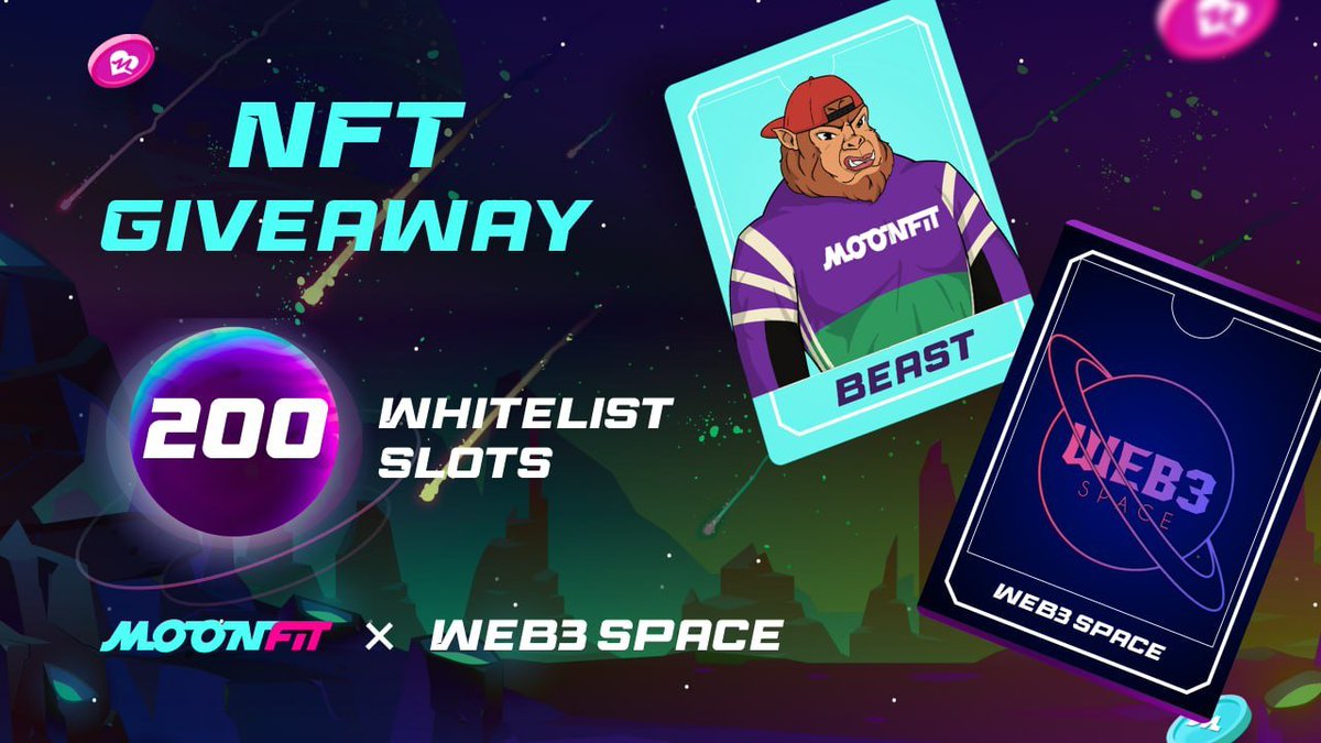 WEB3 Space (@web_3space) on Twitter photo 😉😉 Massive #Giveaway
🤩🤩 Total Giveaway Pool - 200 Free Mint pass worth of 6000$.
To Enter ⤵️
➡️ Follow <a href="/Web_3space/">WEB3 Space</a> 🔔
➡️ Like, RT & Tag 3 Friends
➡️ Finish Gleam : wn.nr/ktmCgh
24th Aug ⏰
#M2E #MoonFIT #Giveaway 😉😉 Massive #Giveaway
🤩🤩 Total Giveaway Pool - 200 Free Mint pass worth of 6000$.
To Enter ⤵️
➡️ Follow <a href="/Web_3space/">WEB3 Space</a> 🔔
➡️ Like, RT & Tag 3 Friends
➡️ Finish Gleam : wn.nr/ktmCgh
24th Aug ⏰
#M2E #MoonFIT #Giveaway