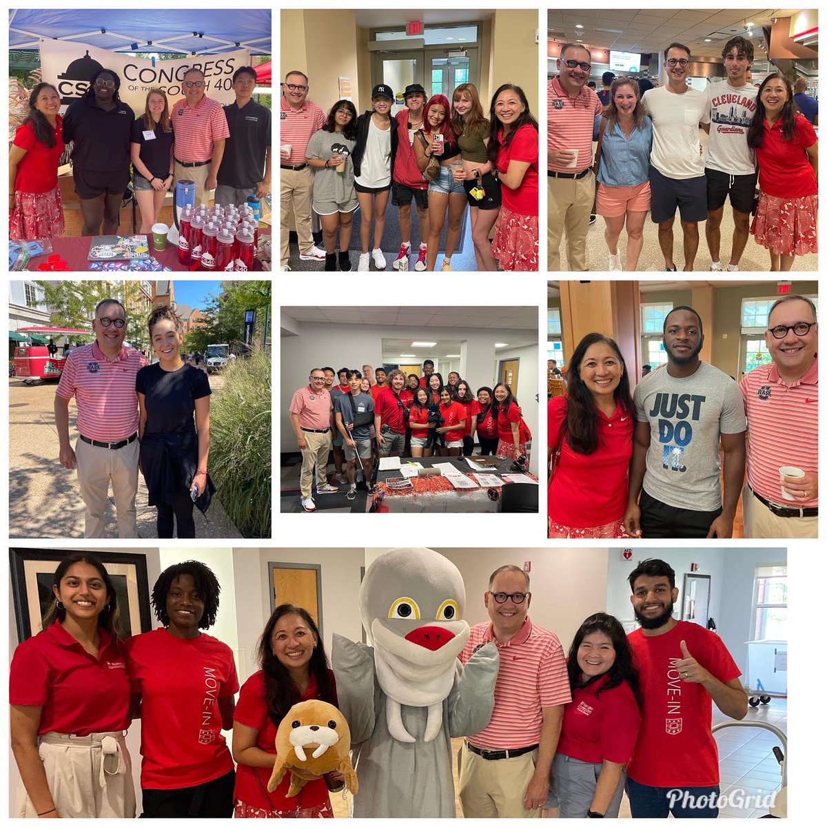 akgonzal327's tweet photo. Such a fun day welcoming our new students @WUSTL with @WashUChancellor #washu26 https://t.co/8LDnHNG8Zf
