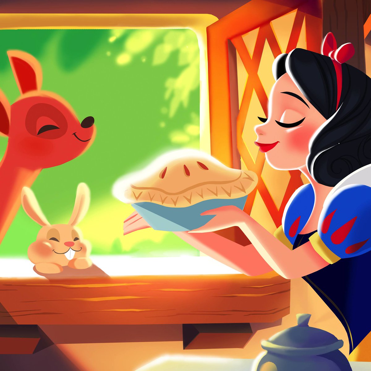 Happy #WorldPrincessWeek! What better way to celebrate than with a few of your favorite woodland friends? 🦌 🐇