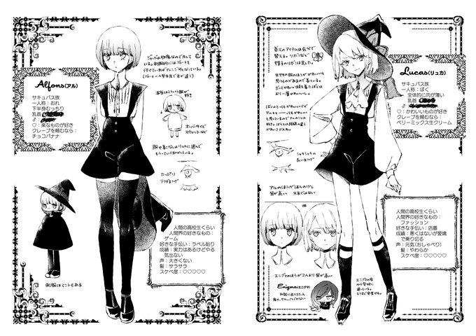 本編はR18漫画です キャラ紹介のページ
#アルとリュカ
#COMITIA #COMITIA141 