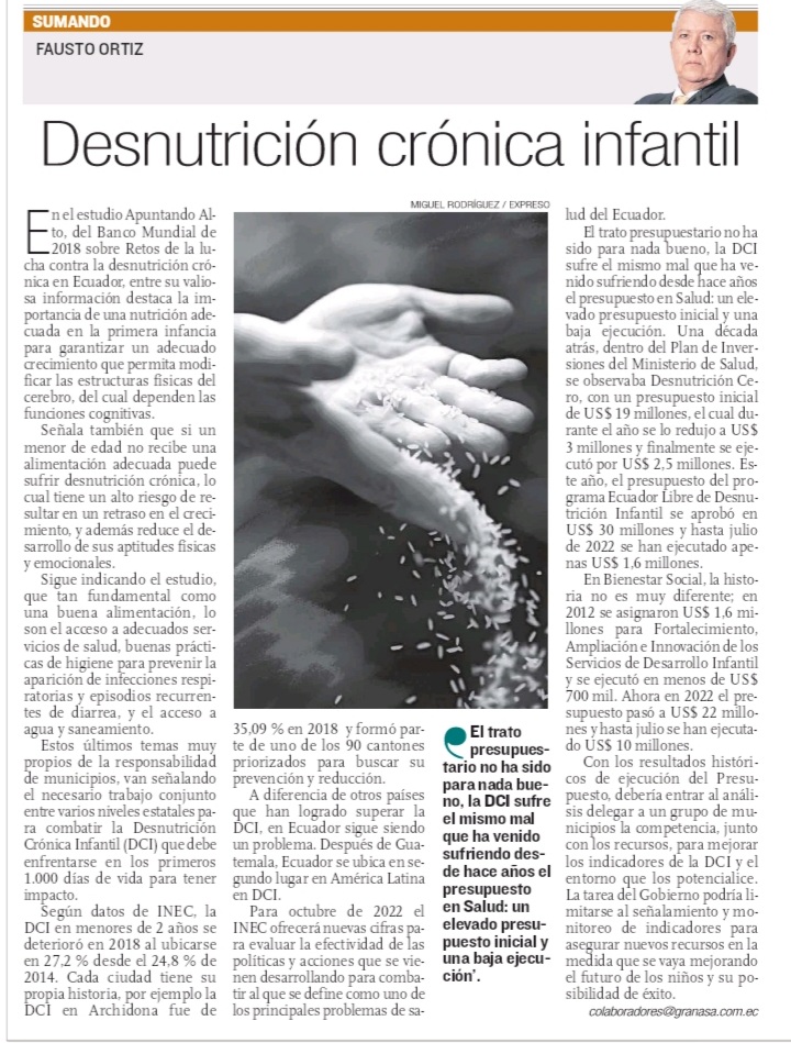 Comparto columna de hoy domingo en <a href="/Expresoec/">Diario Expreso</a>