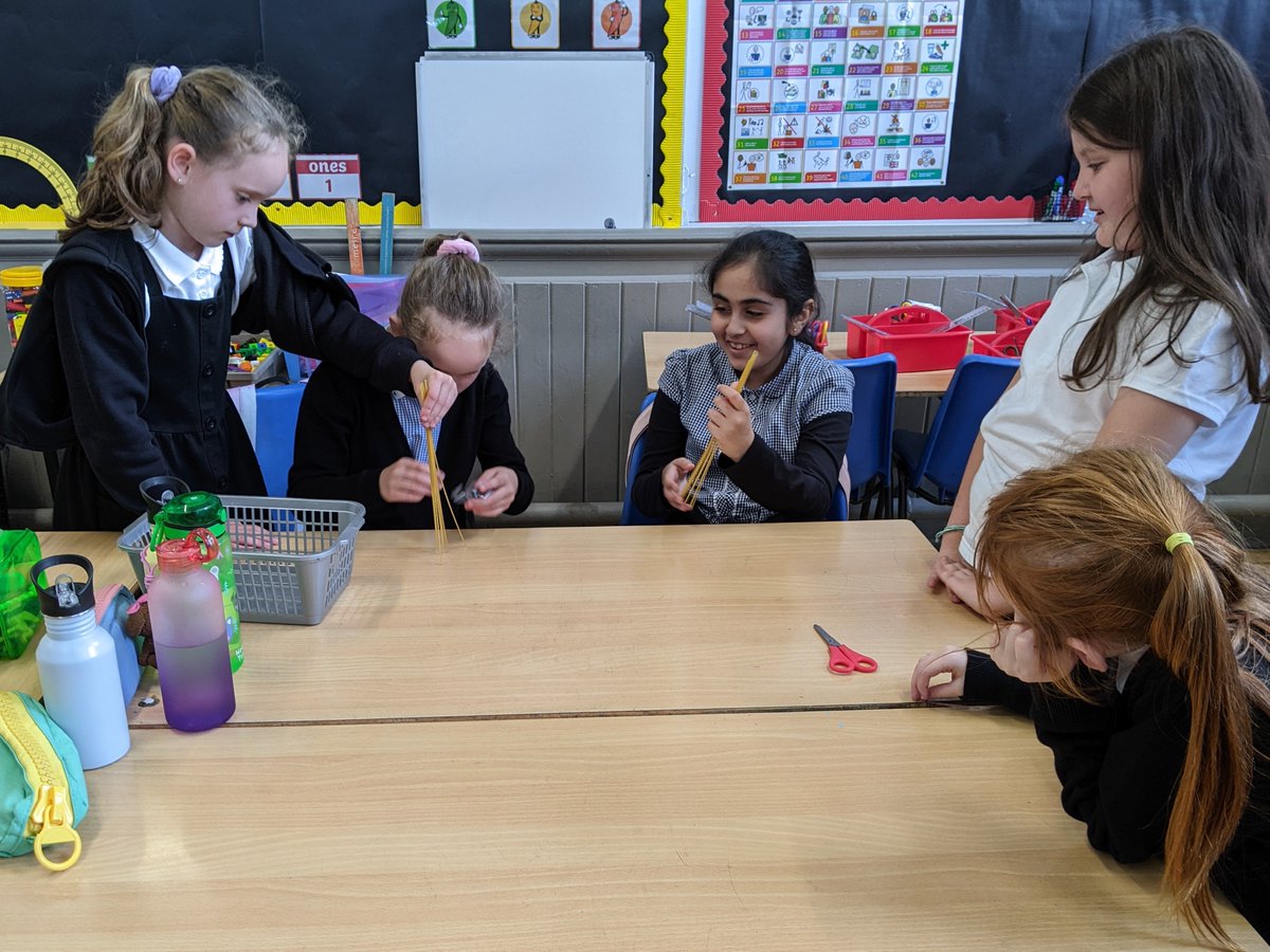 P5 began the year exploring the engineering design process in science! #MarshmallowChallenge @LorneStreetPS