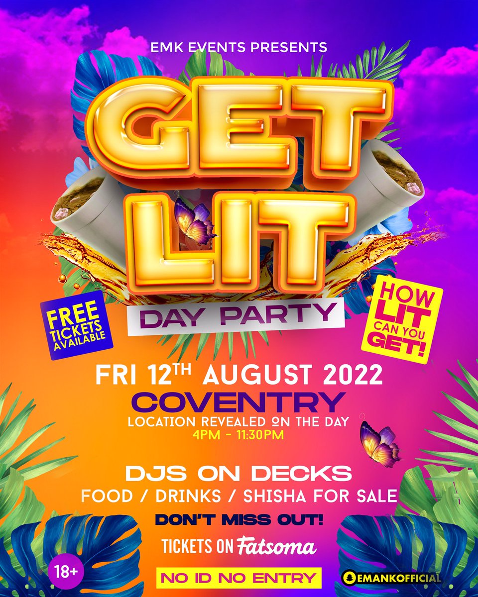 GET LIT 🔥 DAY PARTY FLYER

Need a flyer design?
Send a Dm now

Promote your event with a flyer that will take the breathe of your audience away

Order your next flyer with us and see the difference

Get professional Flyers in as little as 2 days from us