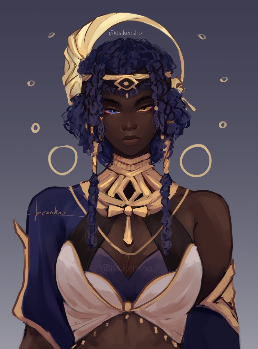If u are mad at the skin alterations make sure you're just as upset at Hoyo for making a character inspired by Kandake Amanirenas light skinned. If u don't care about the situation just ignore this, it's not for u. I'm done being polite to this fandom. I'm tired. #genshin