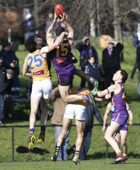 Dave Mirra has a purple patch every week! Go Lions! ⁦<a href="/collegianslions/">Collegians Football Club</a>⁩