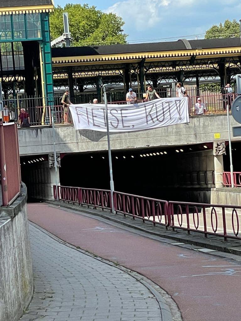 Heerlijke Bossche humor! Bij Vuelta gisteren