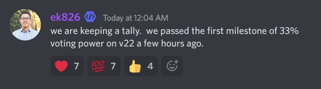 LunaUpLuna's tweet photo. We are keeping a tally. we passed the first milestone of 33% voting power on v22 a few hours ago.
#LUNC #LUNAF #LUNATICS #LUNCBURN #LunaClassicCommunity https://t.co/sqy7K1D3ve
