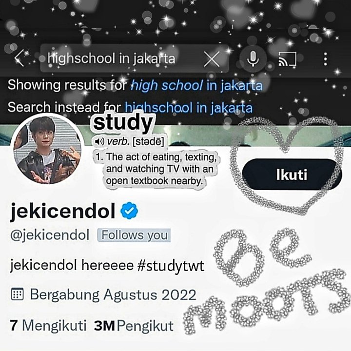 jekicendol's tweet photo. halo i'm jekicendol 🙌🏼😎, new to #studytwt and I'm looking a interactive moots
👩🏻‍🏫 my is pronouns she, not her
♒ 07L gangs, feb-aqua 🧜🏼‍♂️
🎓 10th grd
📚 saintek²⁵
☎️ (+62) Idn/Eng (brken)
love: you, math (mid), skz, lino, music 🎶, mc 🎙️
#studymoots #AMBISVERSE #studyacc rt/♡ ig: https://t.co/ll9g2lM2a1