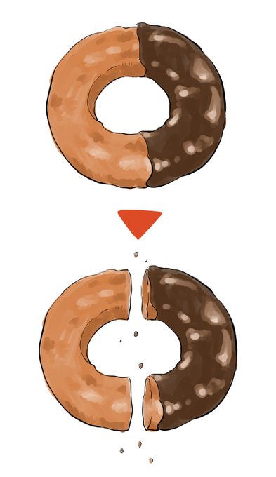 チョコファッションをこうやって切り分けちゃう。 