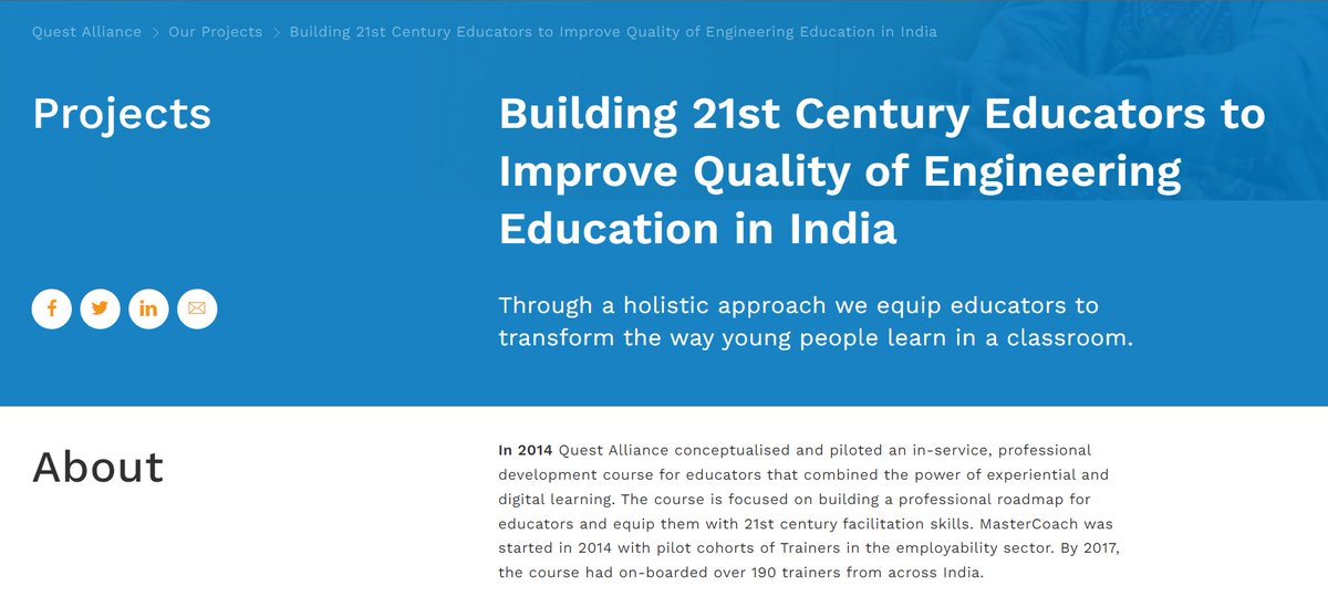 Improve Quality of Engineering Education in India | 21st Century Educators

#ImproveQualityOfEngineeringEducationInIndia  #21stCenturyEducators

questalliance.net/project/improv…