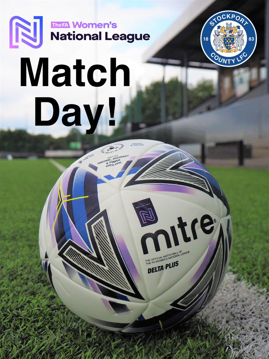 CountyWomen_'s tweet photo. MATCH DAY! : We start our @FAWNL season today at home to @DurhamCestria 👍🏻⚽️

KO 2pm @SSVStockport 
£3 Entry, £1 Concessions

Free Entry to @StockportCounty season ticket holders! 👍🏻🎩

Refreshments available ☕️🍺🍔🍟👍🏻

🔵⚪️🎩 #UTH #FAWNL #WEARENATIONAL https://t.co/u7KShGnOWI