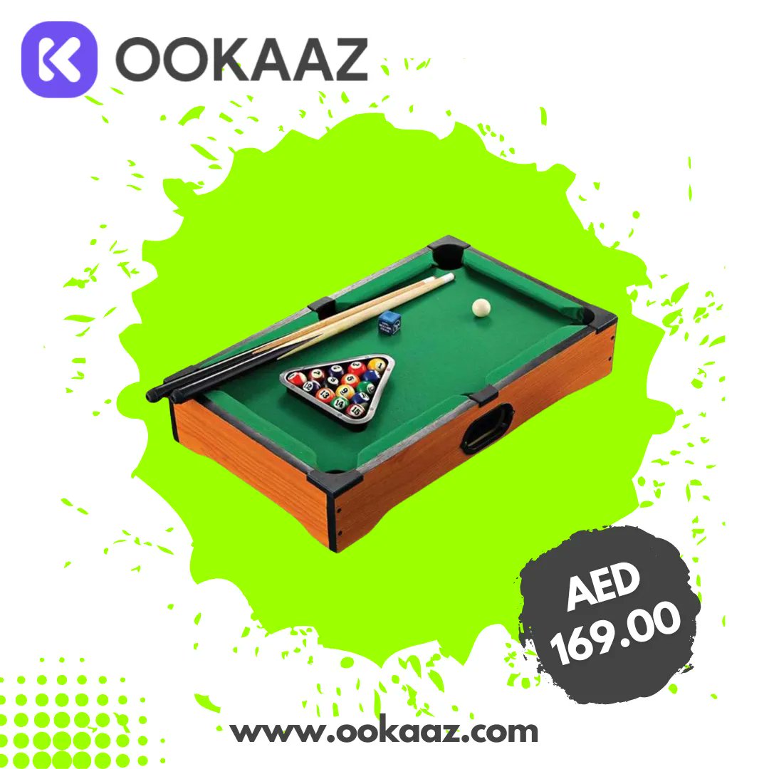 buy MARSHAL FITNESS MINI TABLETOP POOL SET- BILLIARDS GAME INCLUDES GAME BALLS on ookaaz.com
MARSHAL FITNESS MINI TABLETOP POOL SET- BILLIARDS GAME INCLUDES GAME BALLS buff.ly/3AaHoWy 
.
.
.
#dubaisport #dubaisports #dubaisportscity #dubaisportscouncil