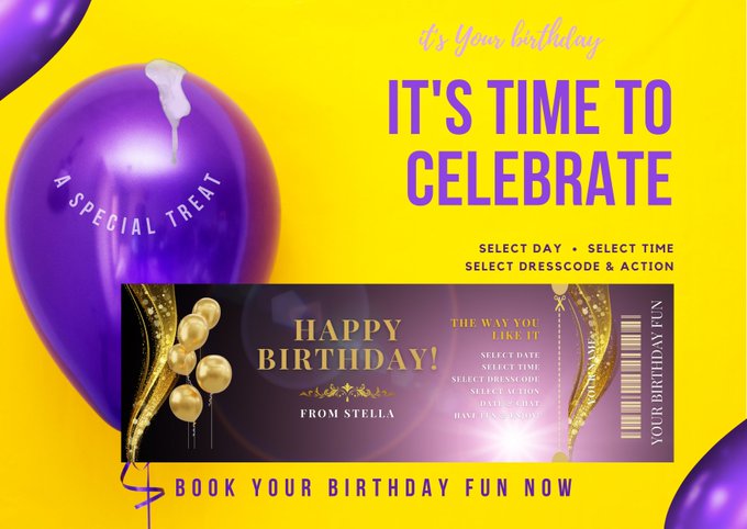 BOOK YOUR BIRTHDAY FUN NOW! Give yourself a super treat with a birthday live chat and cam show. Select<a href="/tag/fancentro"class="tags"><span>#fancentro</span></a>