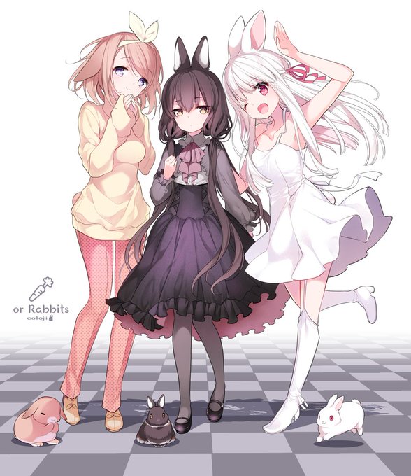 ウサギ擬人化のtwitterイラスト検索結果