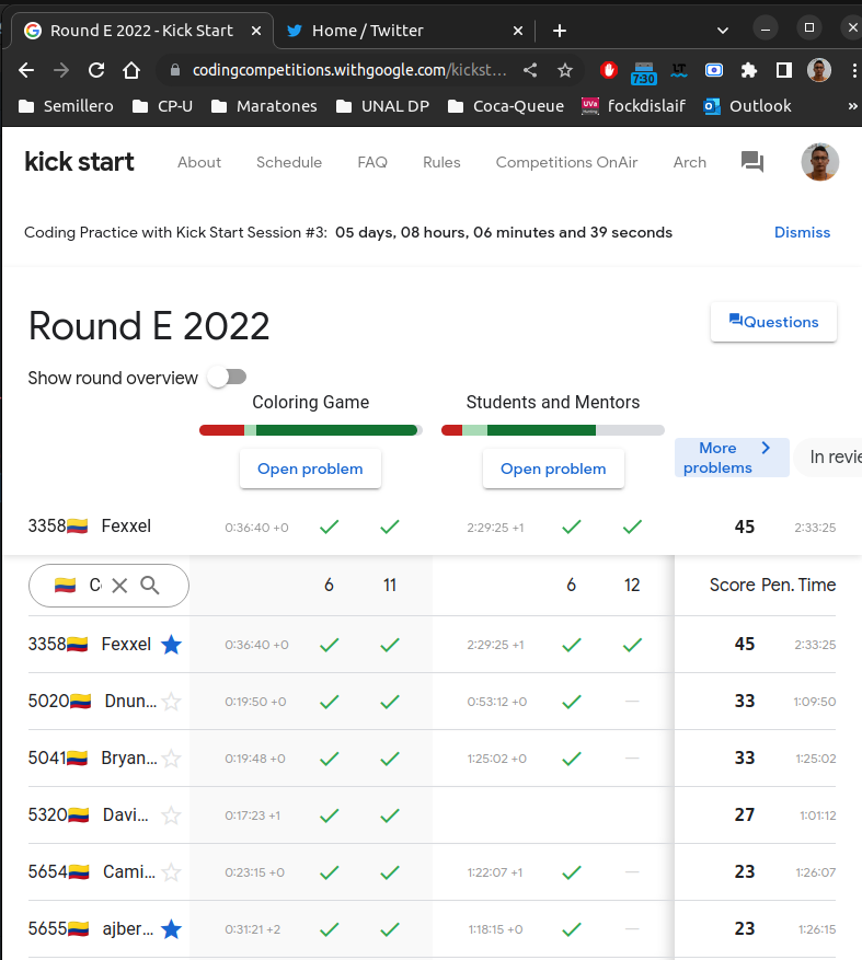 hafitoalimania's tweet image. Ni me lo creo todavía, primero en Colombia. Le pido perdón a todos por el spam, pero me siento orgulloso por esto 🤓

#googlekickstart