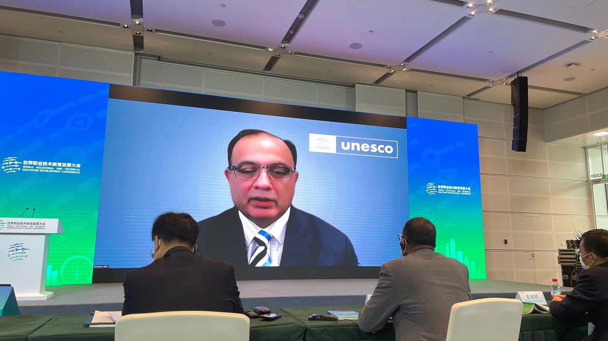 profshahbazkhan's tweet image. August 20 closing remarks at the 1st World Vocational and Technical Education Conference by the Ministry of Education, the Chinese National Commission for #UNESCO and #Tianjin Municipal People’s Government, on #NewChanges, #NewWays and #TVET #NewSkills for #SDGs especially #SDG4.