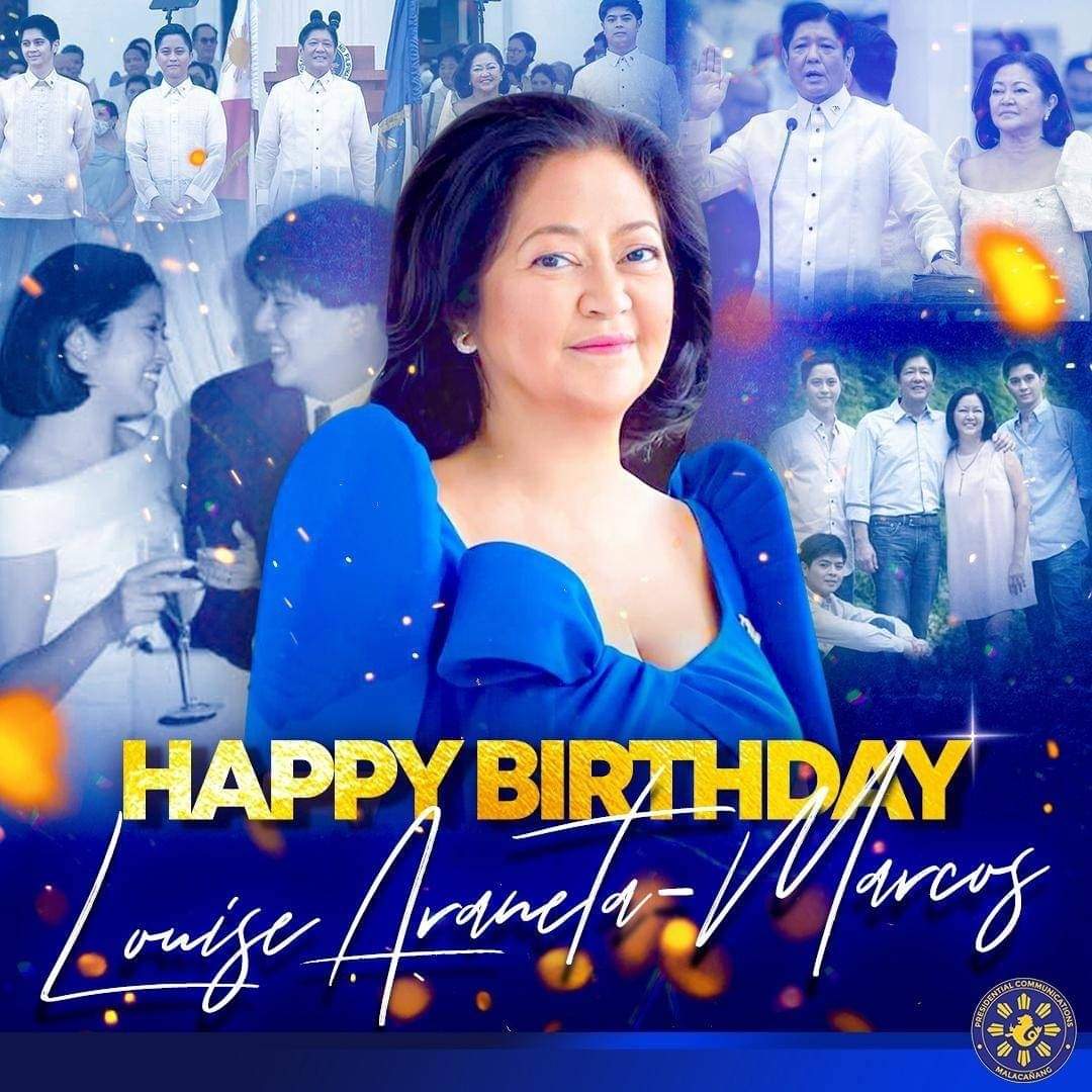 AlfredoGenom's tweet photo. Perhaps the only August 21 holiday this administration will recognize for the next six years. 😅

Happy birthday to the First Lady, Liza Marcos. 🇵🇭 https://t.co/w3MLBqMDGp