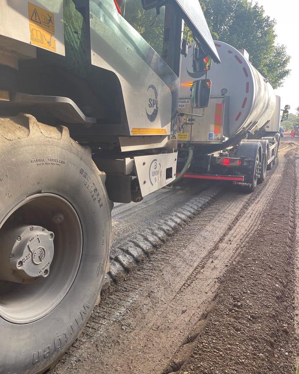 Another beautiful day, for a spot of mixing in Norwich today for Tarmac.