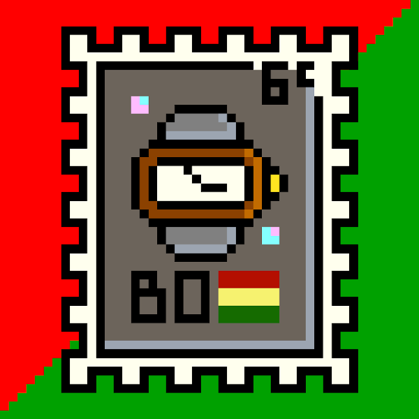 cactus_catchy's tweet photo. Discount days!
For 7 days the price of this Bolivia NFT 8bit stamp will be only 0.001 ETH!!
Start your Sticky Stamp Collection today!
Click on the link :
https://t.co/kKOosrcGaX
#NFT #NFTCommunity #NFTs #NFTcollections #NFTGiveaways #nftcollector #Stamps #8bitmetaverse #8bit https://t.co/jVGjK51Azr