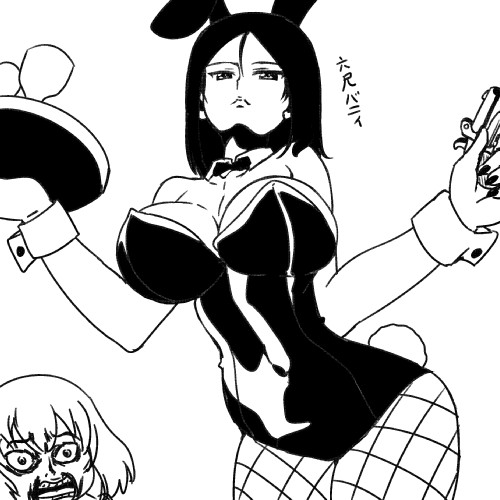 ところでバニーの日だが誰でも描くじゃろと思って意外とバニー描いてなかった。再掲。 