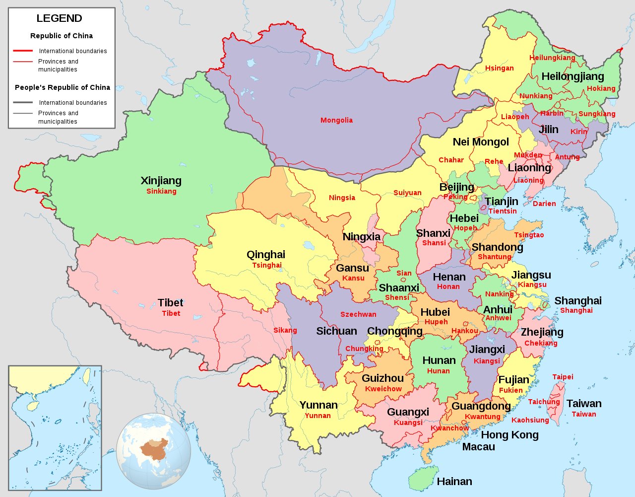 Map of china