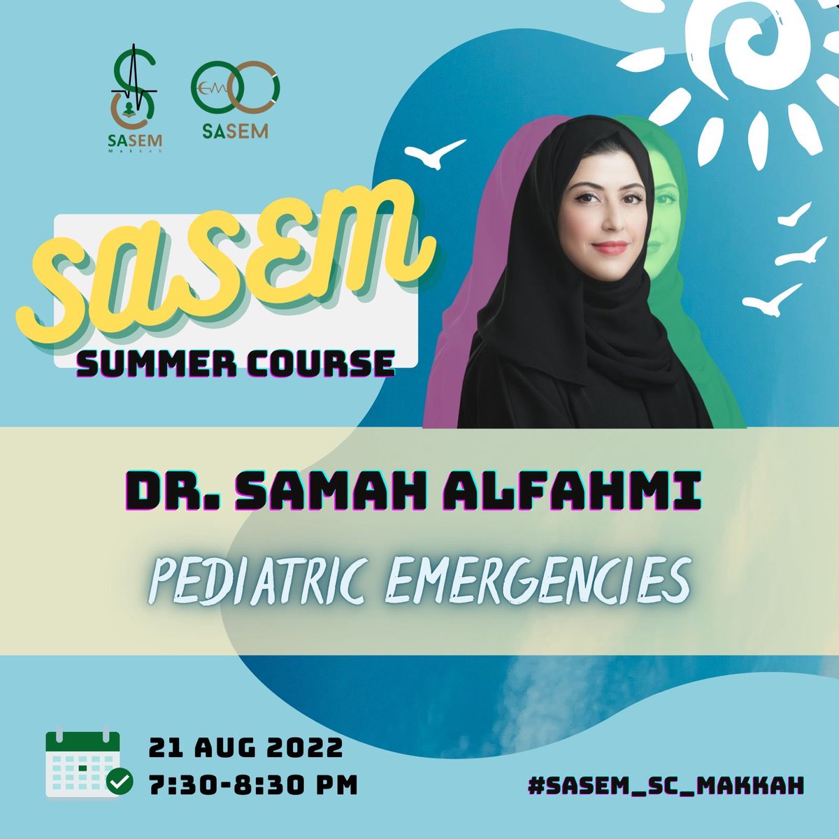 SaudiEmergency's tweet image. 📌اليوم الثامن والأخير من ايام الكورس الصيفي لطب الطوارئ
SASEM Summer Course

مع الدكتورة/ سماح الفهمي @samahabed 
Pediatric Emergencies 

#SASEM_SC_Makkah