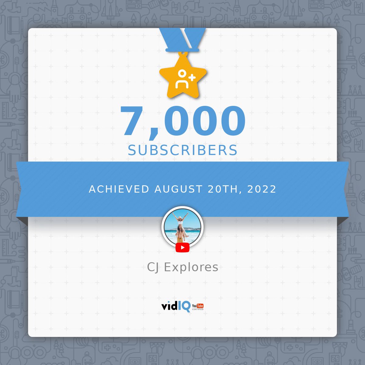 Another big milestone for us! #youtube #smallcreator #traveltips latest video: youtu.be/DurJvo226mI