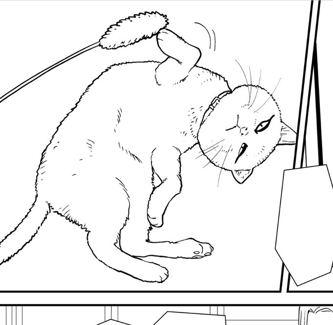 まんが描いてるにゃー 