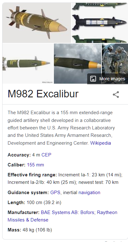 BruceVConway's tweet photo. @SamRamani2 @OzKaterji For reference: #M982 #Excalibur https://t.co/RNmzuA2uLZ