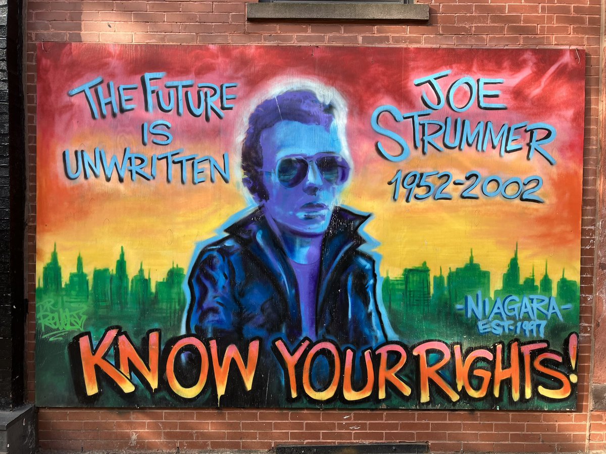 evgrieve's tweet image. HBD Joe Strummer! 8/21/52. As seen this morning on 7th Street &amp;amp; Avenue A, East Village.