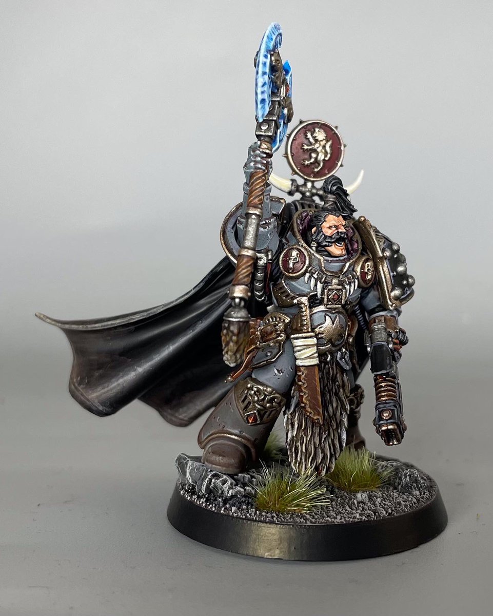 Praetor for my Vylka Fenryka, seen in this months White Dwarf #horusheresy #spacewolves #vylkafenryka #spacemarines #paintingwarhammer #warhammercommunity