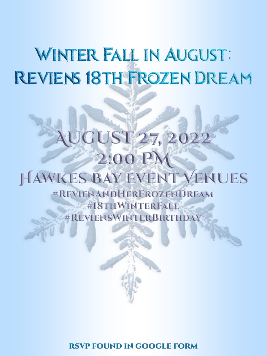 18thWinterFall's tweet photo. ︎
 ︎
︎ ︎ ︎     ❄ WINTER FALL IN AUGUST ❄
︎ ༺ REVIEN'S 18TH FROZEN DREAM ༻
︎ ︎ ︎ ︎                         
︎ ︎                   ︎ “ NON MOCK UP ”
       #RevienAndHerFrozenDream
       #18thWinterFall
      #ReviensWinterBirthday
ㅤ  #MacrocosmByLnS
ㅤ
ㅤ https://t.co/penmPqNWOk
