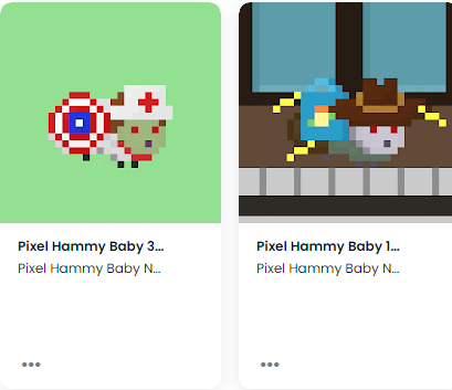 butterians's tweet image. Dalawa na babyyy kooo! 

Minting Site:
mint.pixelhammyville.com



@PixelHammyVille 

#PixelHammyVille #MintingDay #MintingPartywithRisingEggplants