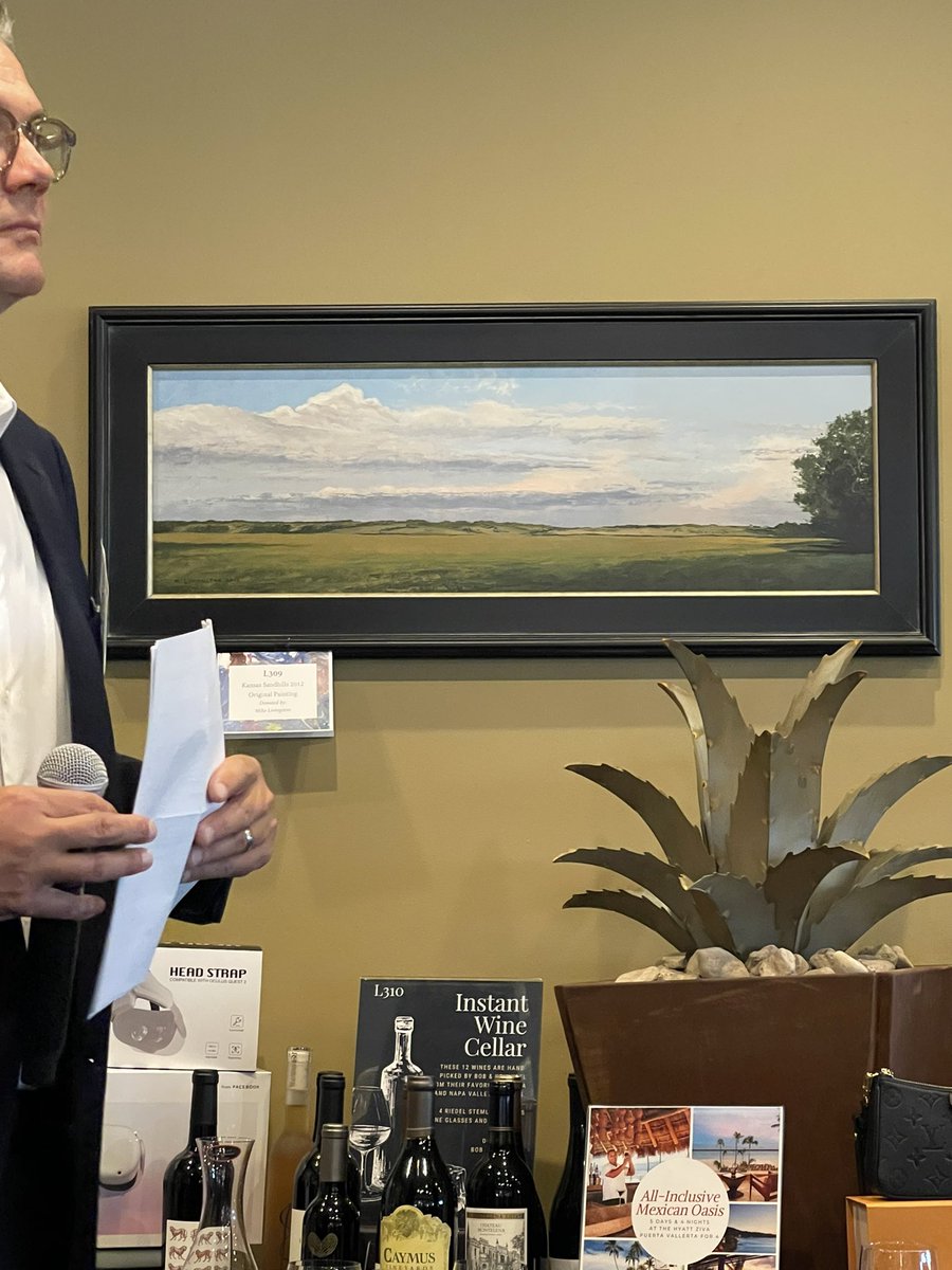 2012 Kansas Sandhills painting donated to Hospice Care of Reno County. Sold for $1300. Thank you to everyone who supports this great organization!