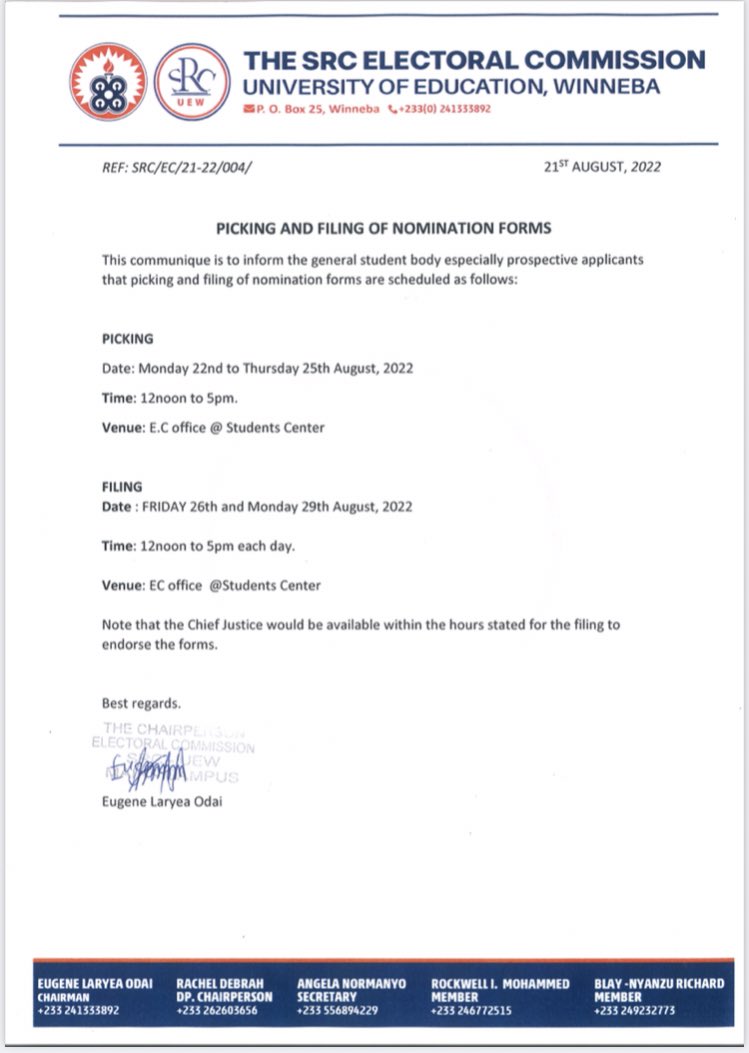 UEWelections's tweet image. Picking and filing of Nomination forms 🔥🔥