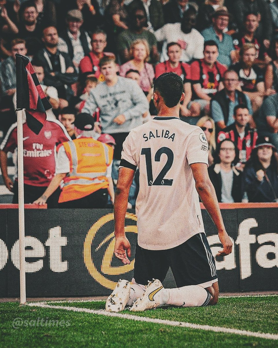 TheArsenalMind's tweet photo. That moment of brilliance. 
William Saliba #Arsenal https://t.co/BEp3BT9jc3