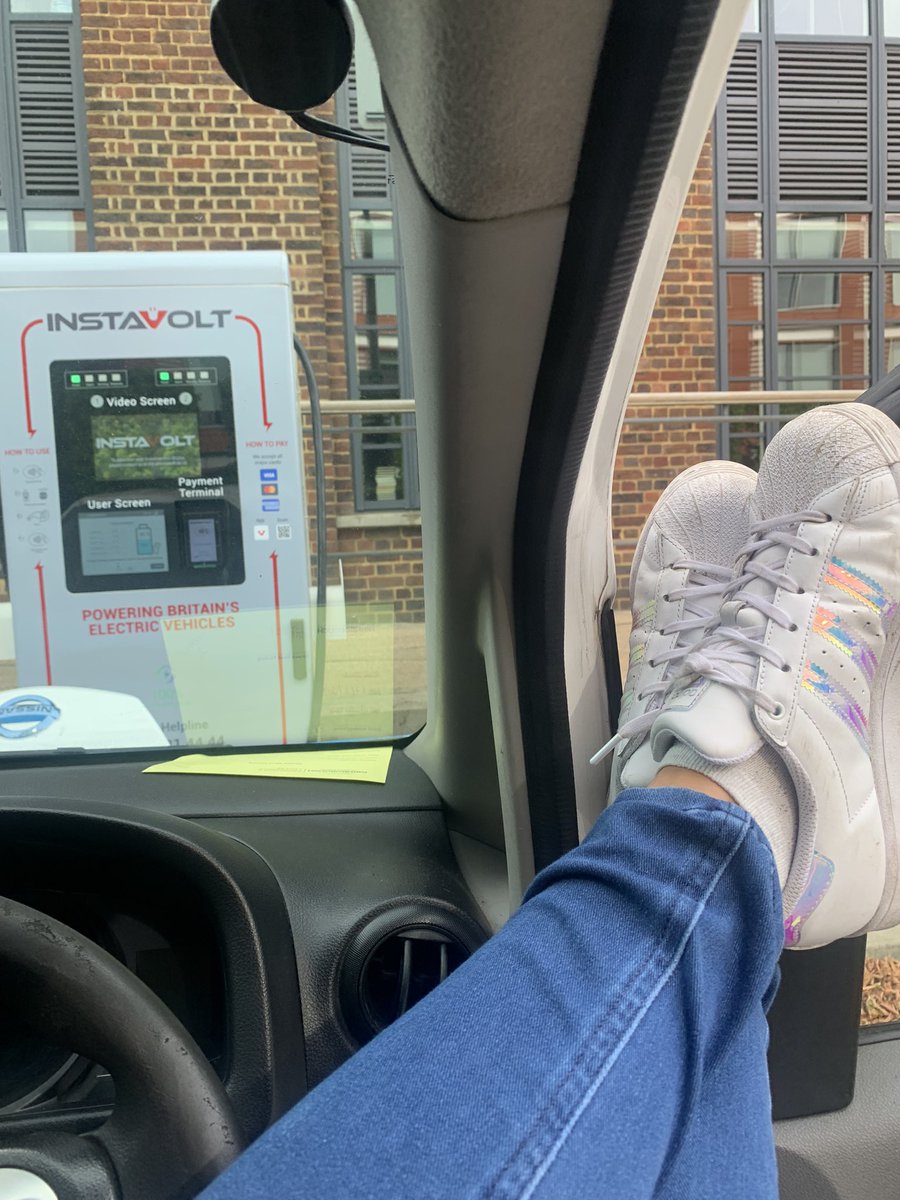 Day 3 of <a href="/UKmotorshow/">The British Motor Show</a> making the most of the opportunity to put my feet up 🤣 somebody needed to make sure the ENV200 was charged to get home. <a href="/cleevelyev/">Cleevely Ev</a> <a href="/Cleevely_Mobile/">Cleevely_EV_mobile</a> #SunnySunday <a href="/InstaVoltUK/">InstaVolt</a>