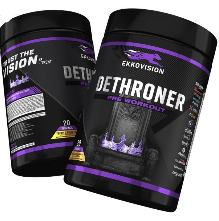 Ekkovision_sup's tweet photo. Preorder the dethroner pre-workout at https://t.co/nJnKJJ7KOU Use code bax for 10% off https://t.co/fSaqDM7YDY