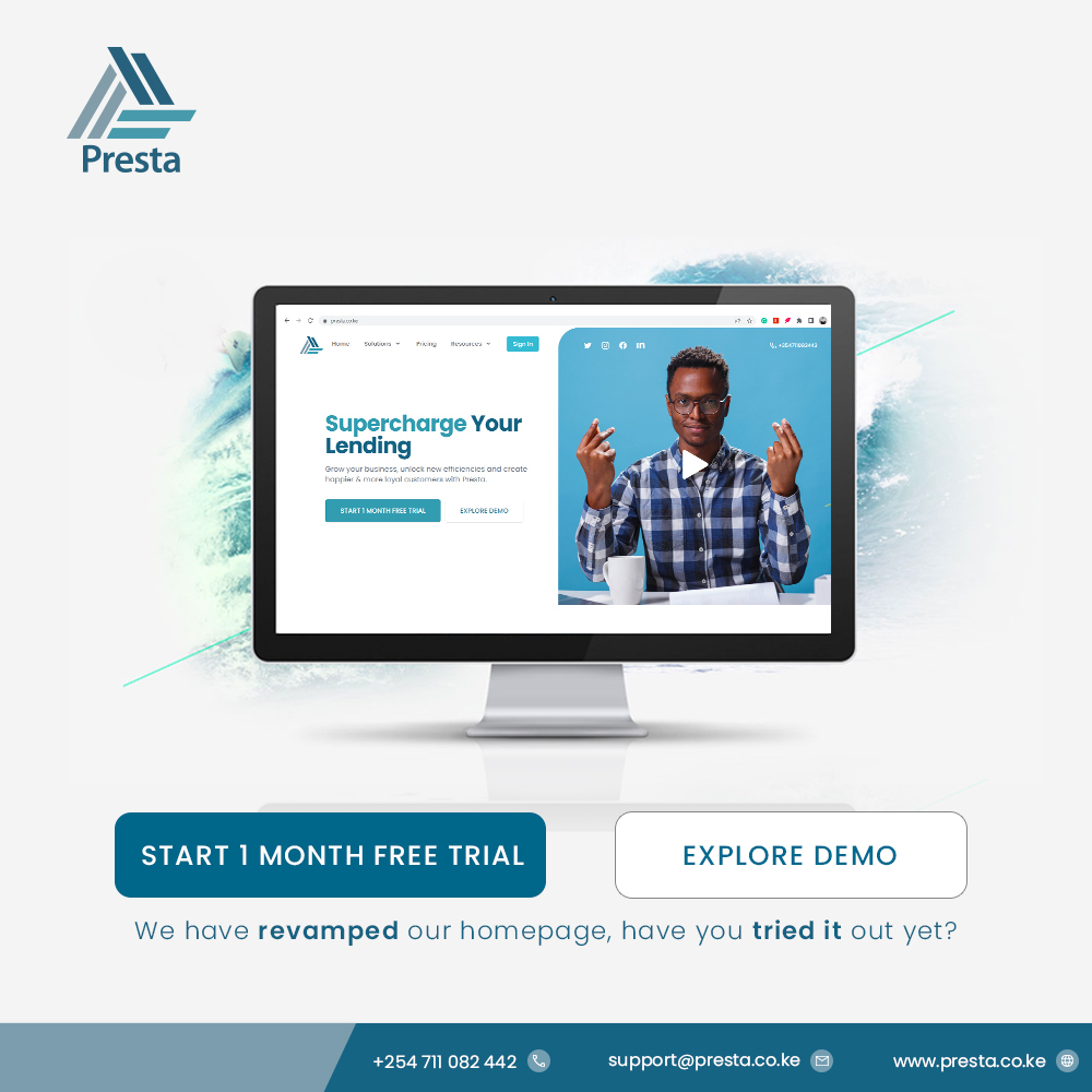 prestaafrica's tweet image. You can now enjoy Presta v2  and a free 14-day trial period, and request a demo to learn more. Yes, all this under one roof. 
Head to our website and start enjoying Presta for all your lending need
#softwardevelopment #prestaafrica #prestaforSACCOS #maishabilastress