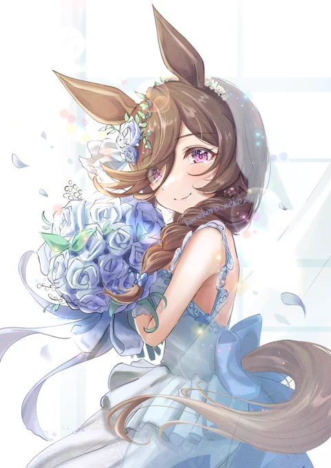 #夏休みはライスシャワーのイラストが増えるらしい 