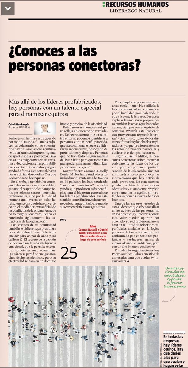 Irene (@dra_belloirene) on Twitter photo Para #liderargrupos hemos de buscar al mรกs senior? Al que tiene mejor CV?#personasconectoras con don innato de liderar y dinamizar equipos. Gran artรญculo de <a href="/oriolmv/">Oriol Montanyร </a> en <a href="/LaVanguardia/">La Vanguardia</a> #reflexionesdedomingo Para #liderargrupos hemos de buscar al mรกs senior? Al que tiene mejor CV?#personasconectoras con don innato de liderar y dinamizar equipos. Gran artรญculo de <a href="/oriolmv/">Oriol Montanyร </a> en <a href="/LaVanguardia/">La Vanguardia</a> #reflexionesdedomingo
